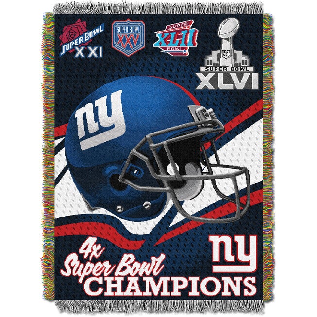 NY Giants Commemorative Series Throw, MULTI, hi-res image number 0