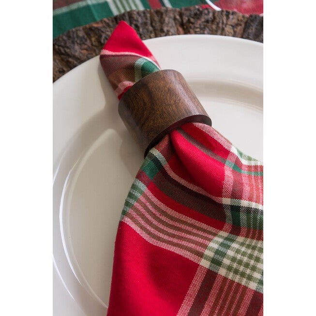 Wood Band Napkin Ring, Set of 6, , on-hover image number 1