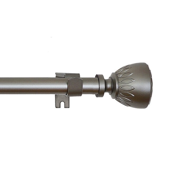 Buono Ii Decorative Rod And Finial Katherine, DARK NICKEL, hi-res image number null