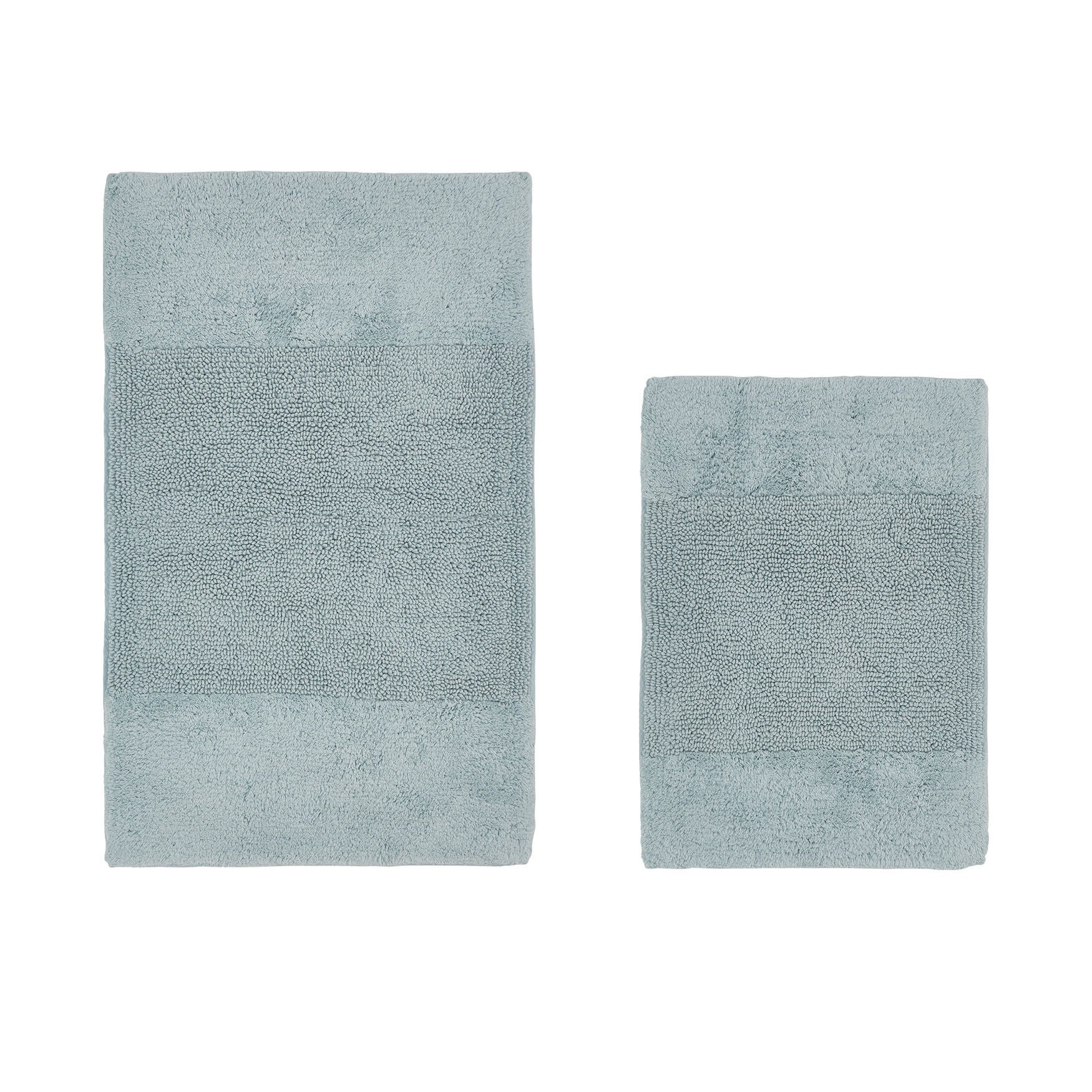 Granada Collection 100% Cotton 2 Piece (17 inches X 24 inches | 21 inches X 34 inches) Bath Rug Set, BLUE, hi-res image number 0