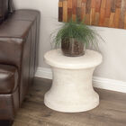 White Fiber Clay Contemporary Stool, , alternate image number null