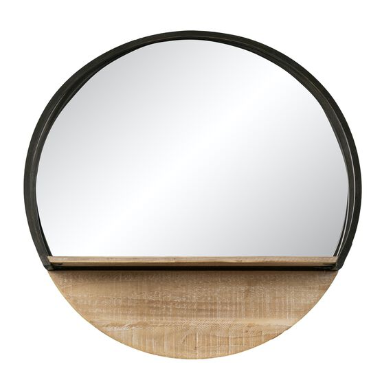 Drelling Round Wall Mirror W Shelf, , on-hover image number null