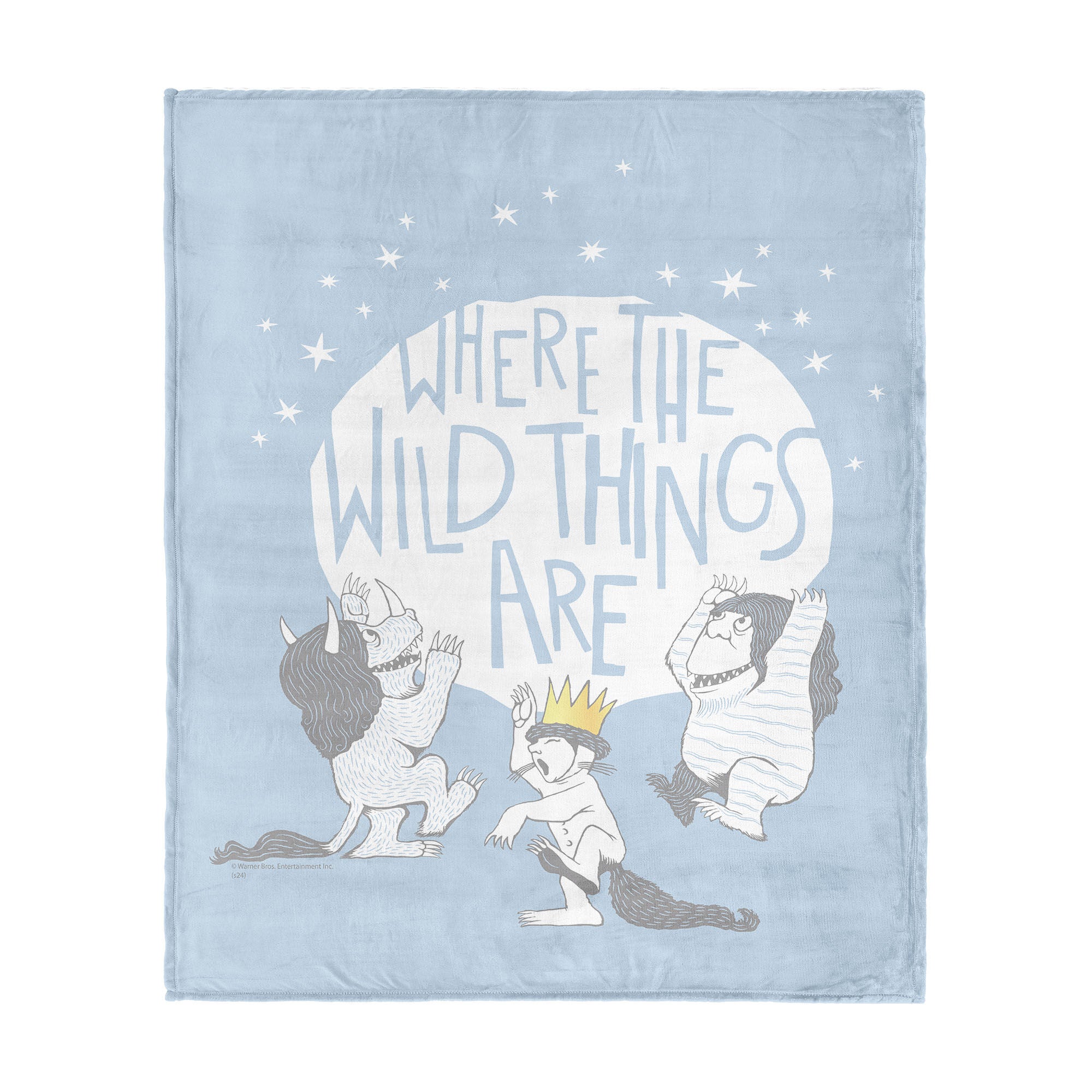 Warner Bros. Where the Wild Things Are Wild Things Silk Touch Throw Blanket 40x50 Inches, BLUE, hi-res image number 0