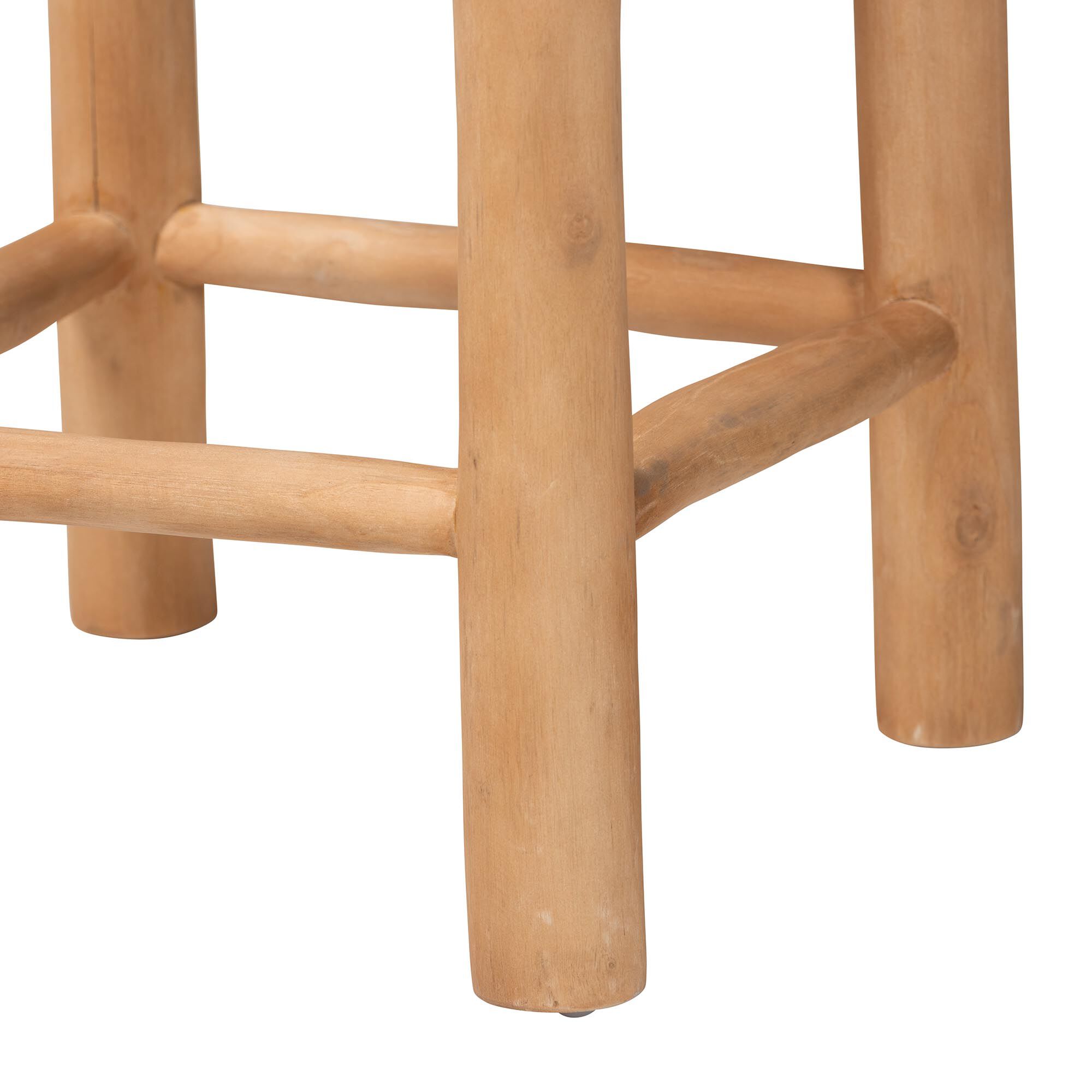 Rivera Genuine Goat Leather Bar Stool, BROWN, alternate image number 4