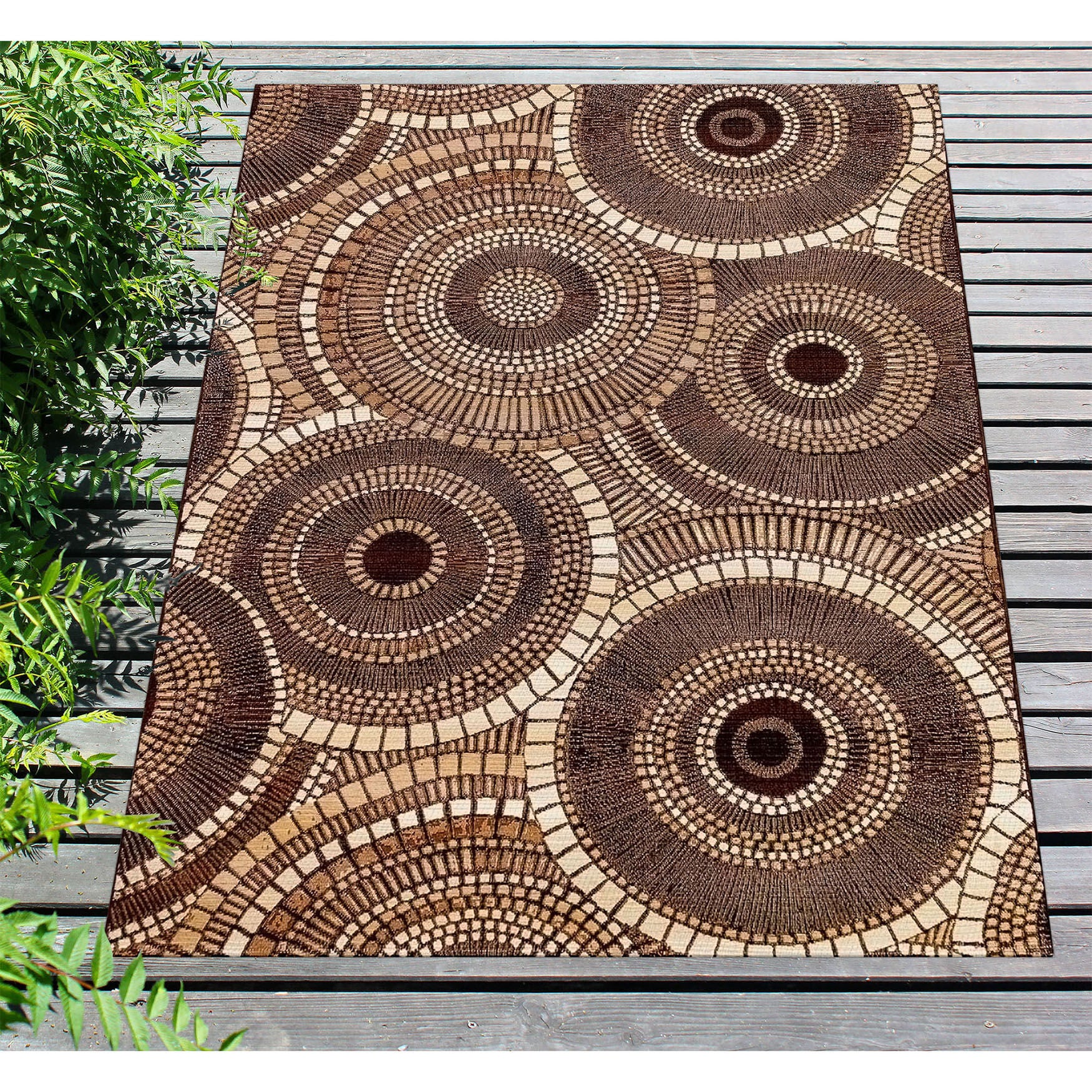 Liora Manne Marina Circles Indoor/Outdoor Rug, , alternate image number 6