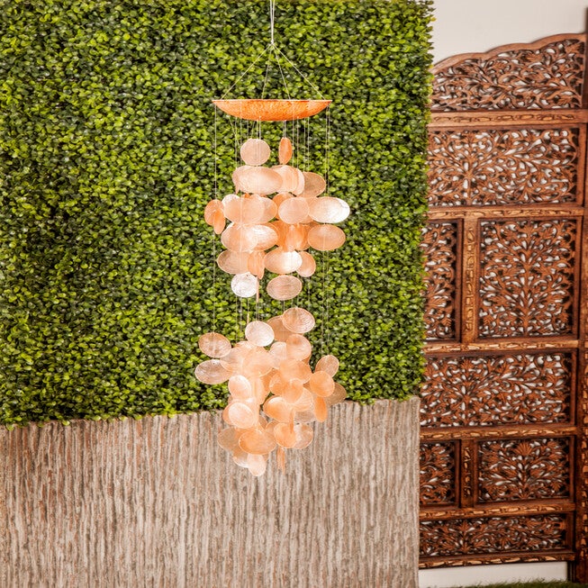 Orange Capiz Coastal Windchime, , alternate image number 5
