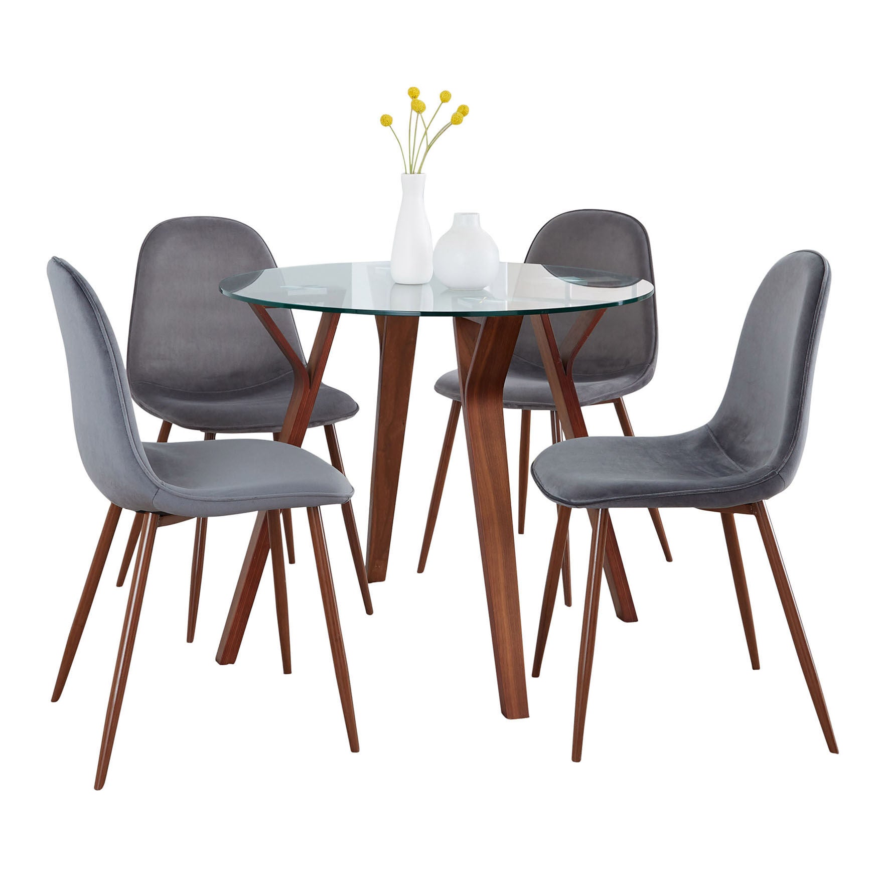 Folia Round Pebble Dining Set - 5 Piece, , on-hover image number 1