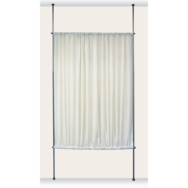 Versailles' Faux Linen Privacy Panel (48in x 72in), NATURAL, hi-res image number 0