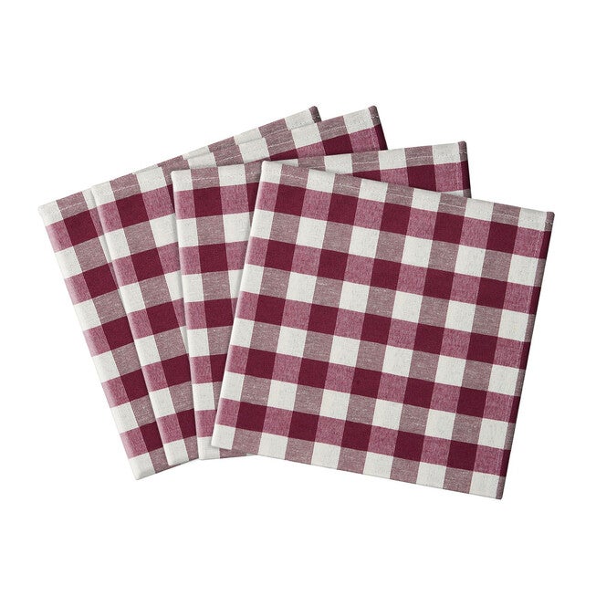 Buffalo Check Dinner Table Napkins Set of Four, , alternate image number 2