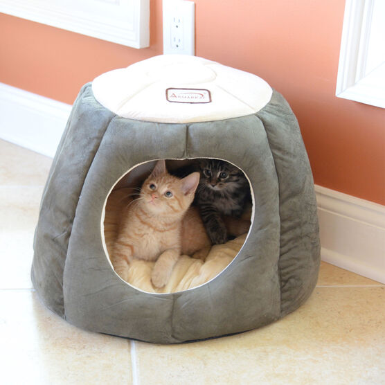 Cat Cave Shape Pet Bed With Anti- Slip Waterproof Base, , on-hover image number null