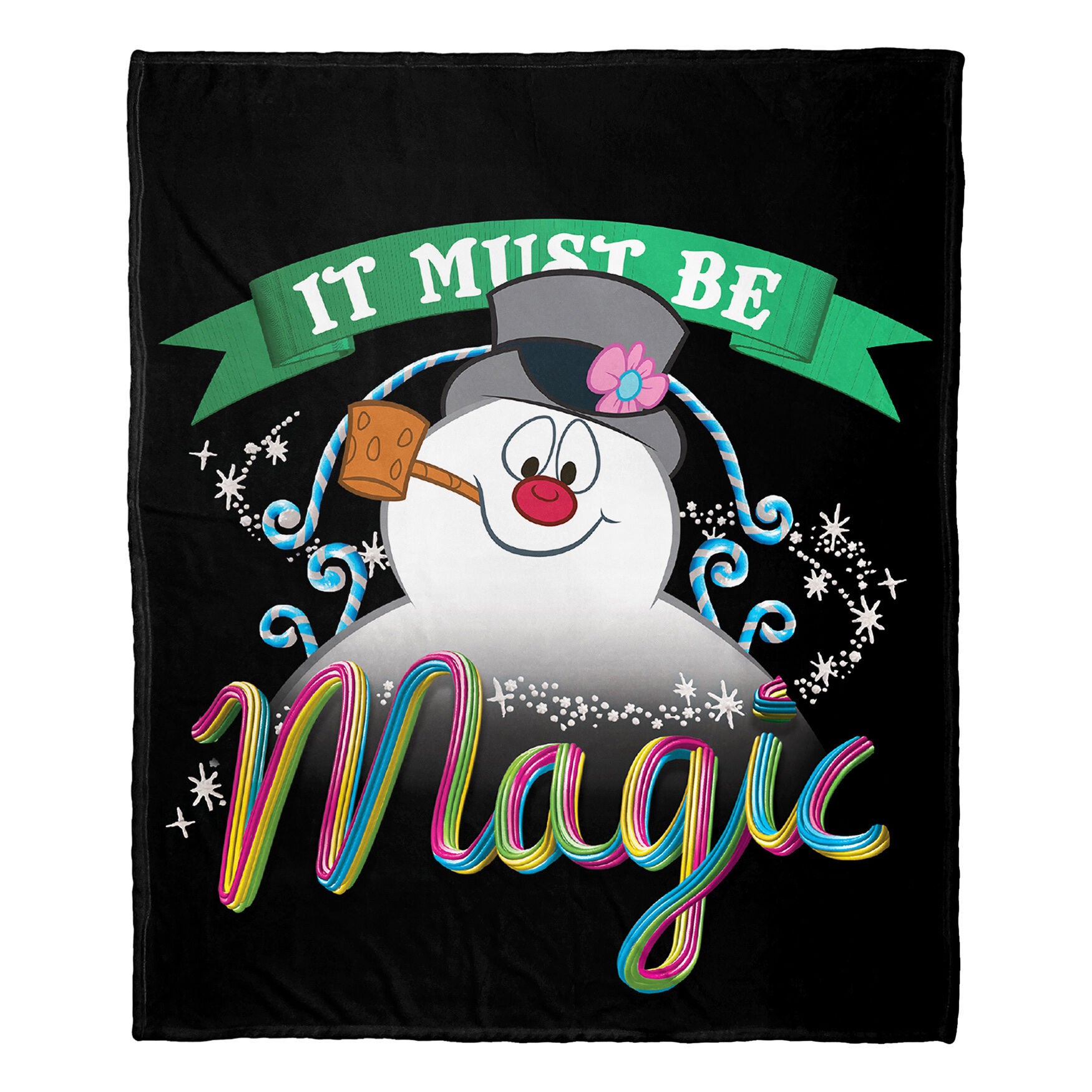 Frosty The Snowman It Must Be Magic Silk Touch Throw Blanket, , on-hover image number 1