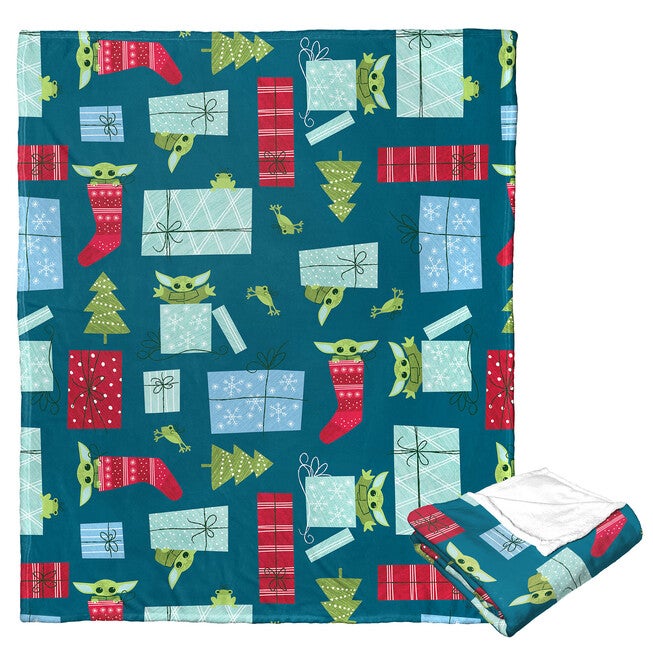 Star Wars: The Mandalorian Best Present Ever Silk Touch Throw Blanket, O, hi-res image number null