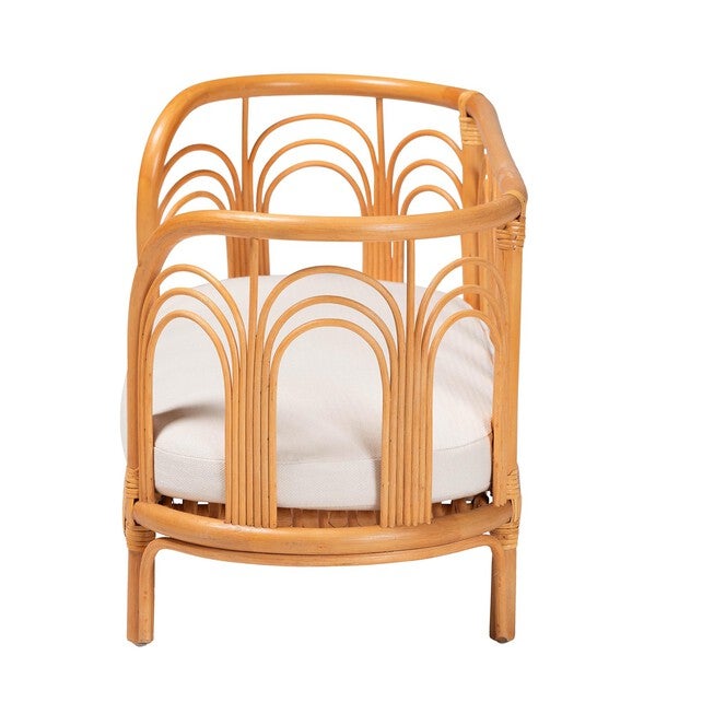 Nariko Bohemian Light Honey Rattan Pet Bed, , alternate image number null