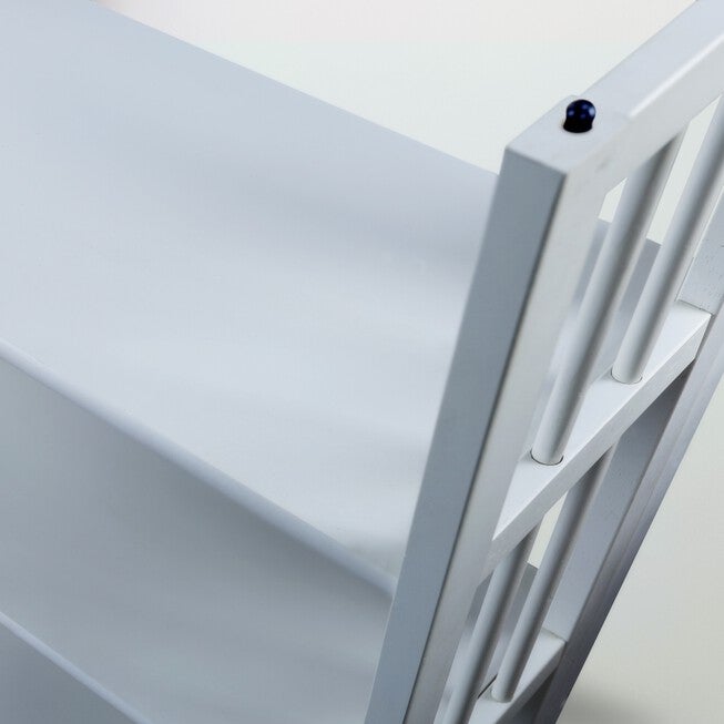3-Shelf Folding Stackable Bookcase 27.5 inches Wide-White, , alternate image number null
