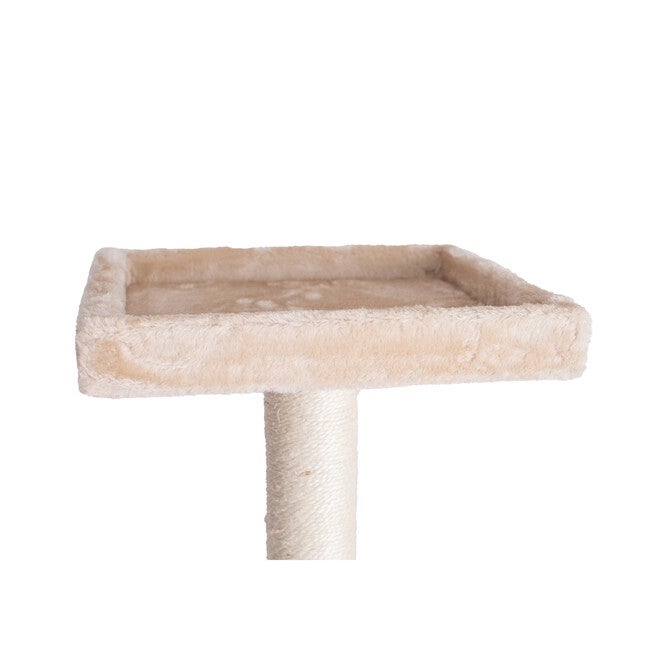 Gleepet 57 inches Real Wood Cat Tree With Perches, Running Ramp, Condo And Hammock, , alternate image number 9