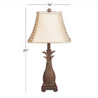 Set Of 2 Brown Polystone Tuscan Table Lamp, , alternate image number null