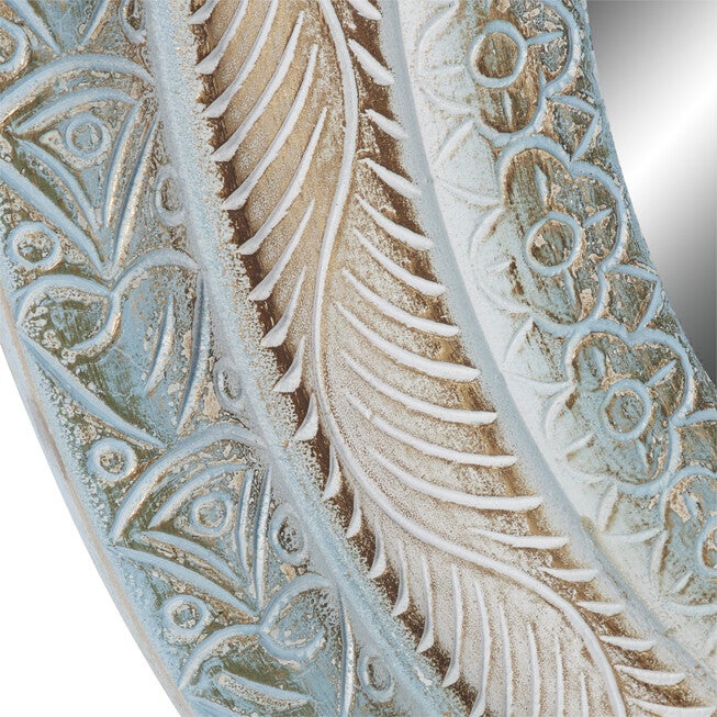 Beige Wood Farmhouse Wall Mirror, , alternate image number 4