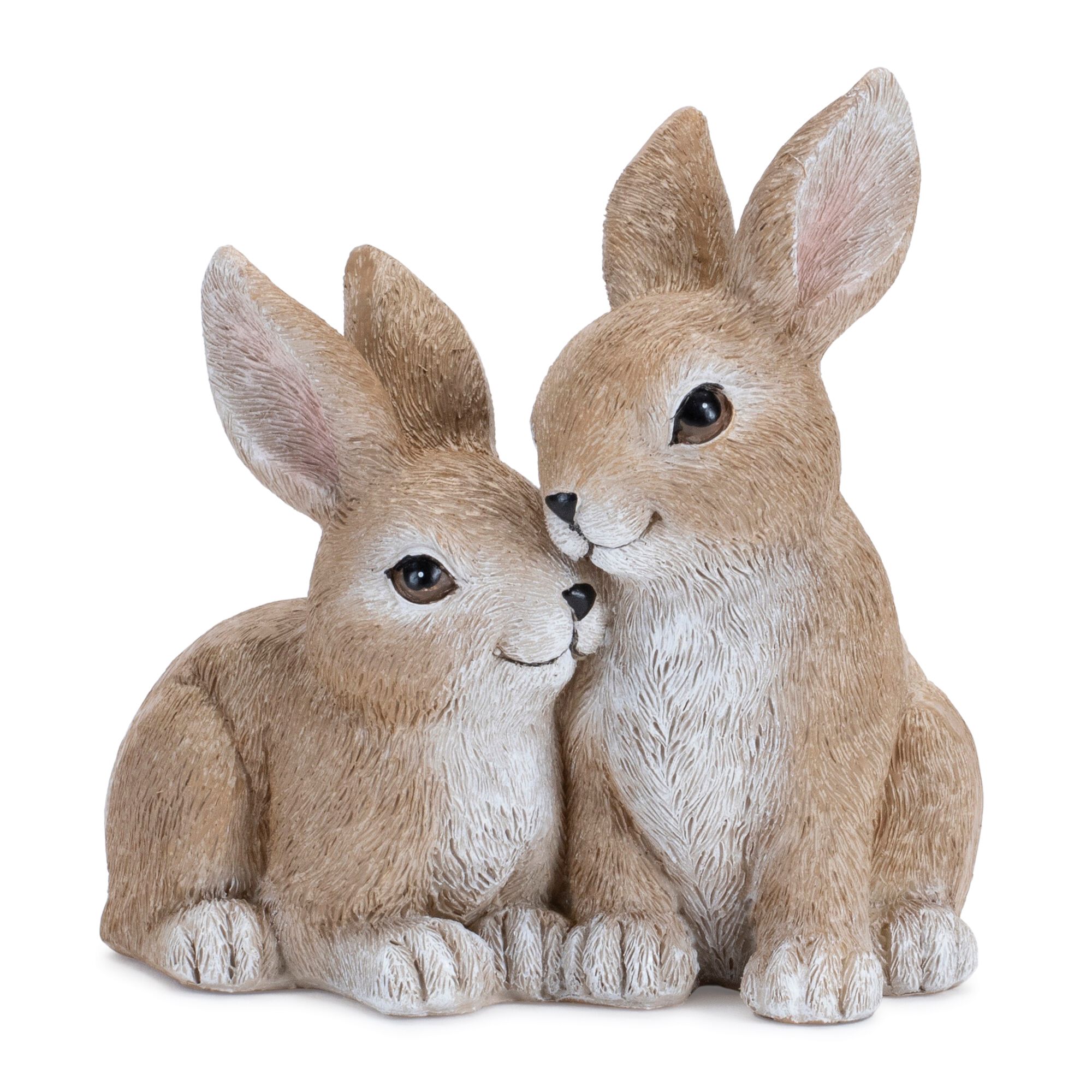 Woodland Bunny Couple Figurine (Set of 2), BEIGE, hi-res image number 0