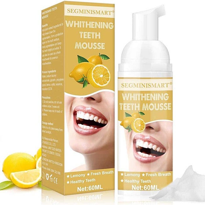 Total White Foam Toothpaste Lemon Flavored Oral Care, ORANGE, hi-res image number null