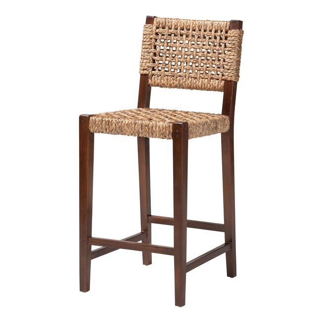 Alise Handwoven Seagrass Bar Stool, NATURAL, alternate image number null