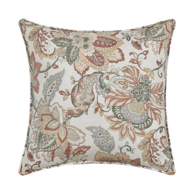 Janessa 18 Inch Square Decorative Throw Pillow, SPICE, hi-res image number 0