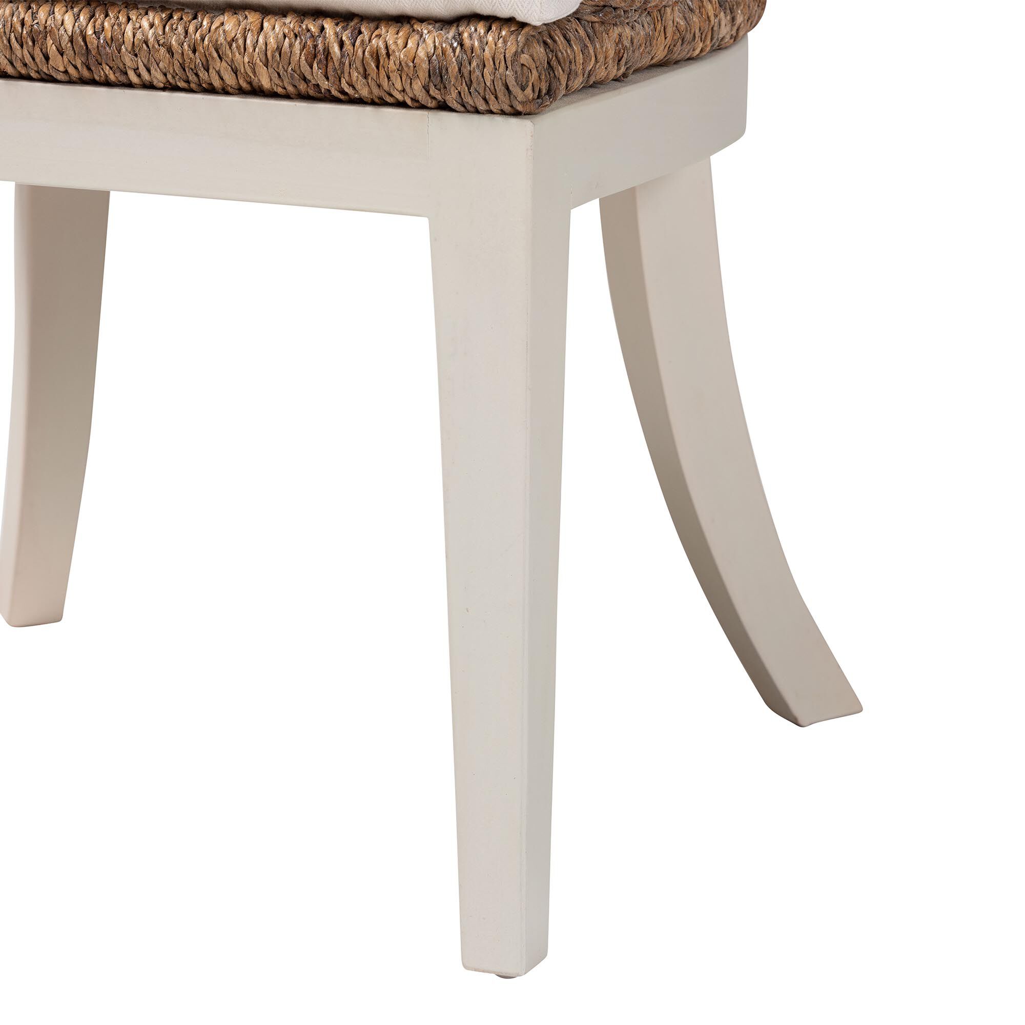 Ubud Bohemian Natural Seagrass and Mahogany Wood Dining Chair, NATURAL, alternate image number 6