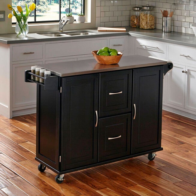 Patriot Kitchen Cart, BLACK, hi-res image number 0