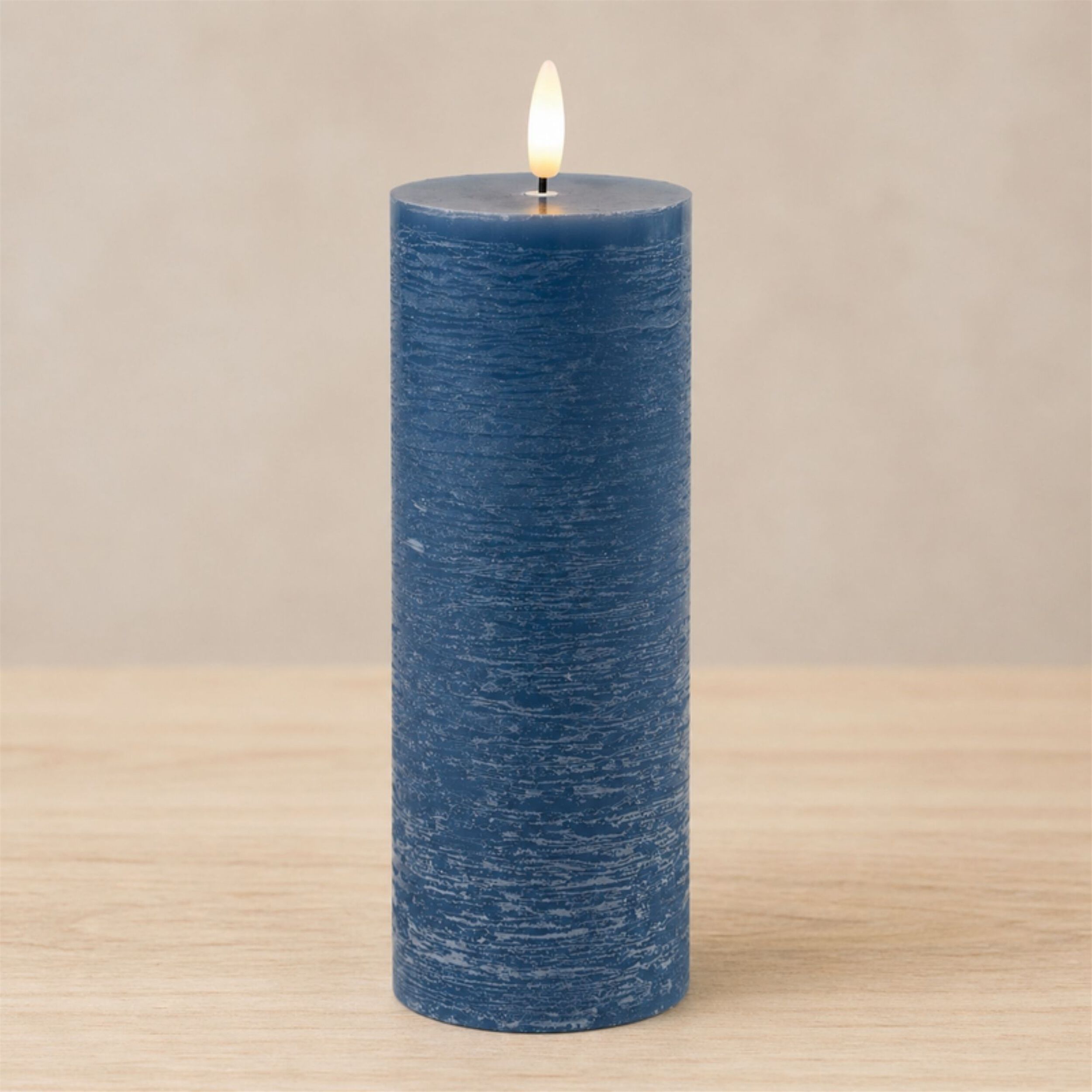 FIA Wick Blue Pillar Candle (Set of 2), BLUE, alternate image number 2