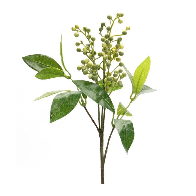 Berry Foliage Spray (Set Of 6), GREEN, hi-res image number null