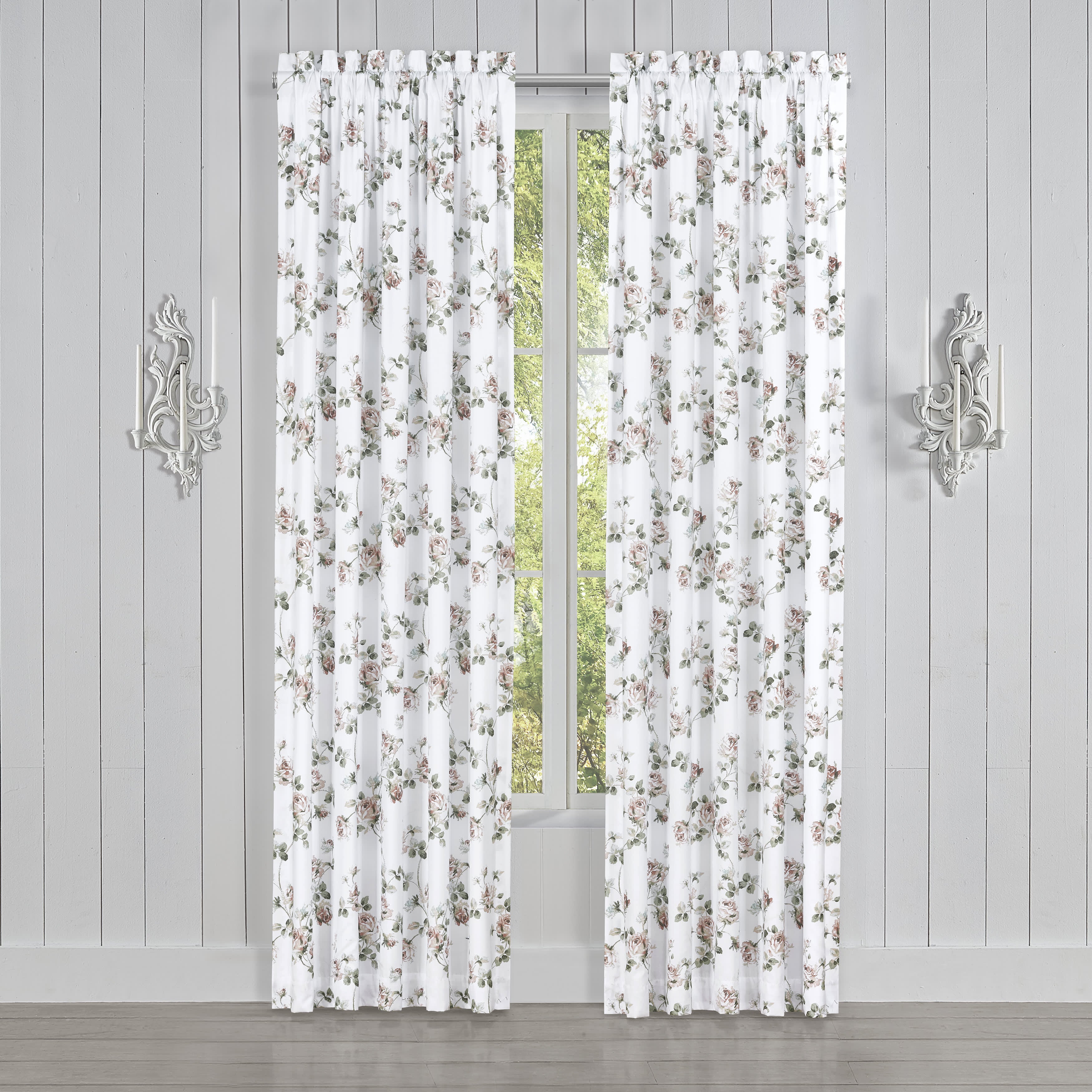 Rialto Sage 84 Inch Window Panel Pair | King Size