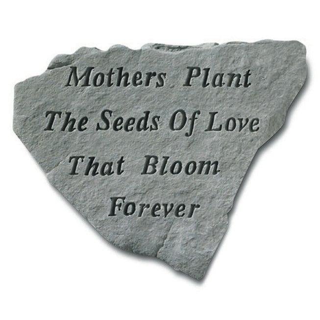Mothers Plant The Seeds Of Love Garden Accent Stone, GREY, hi-res image number null