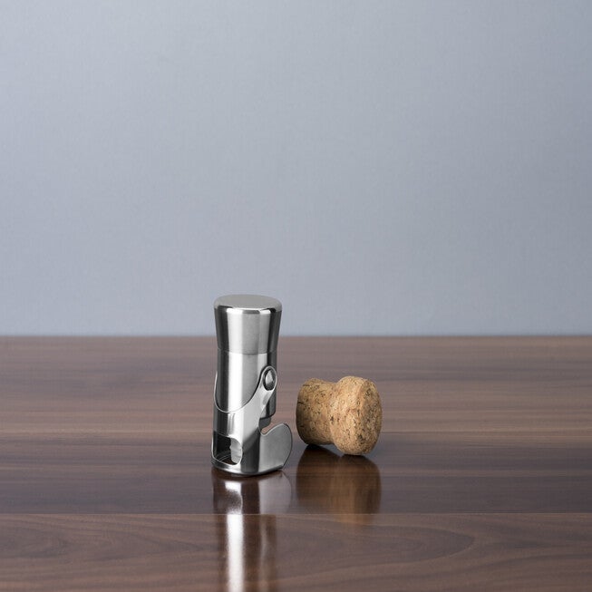 Stainless Steel Heavyweight Champagne Stopper, , on-hover image number null