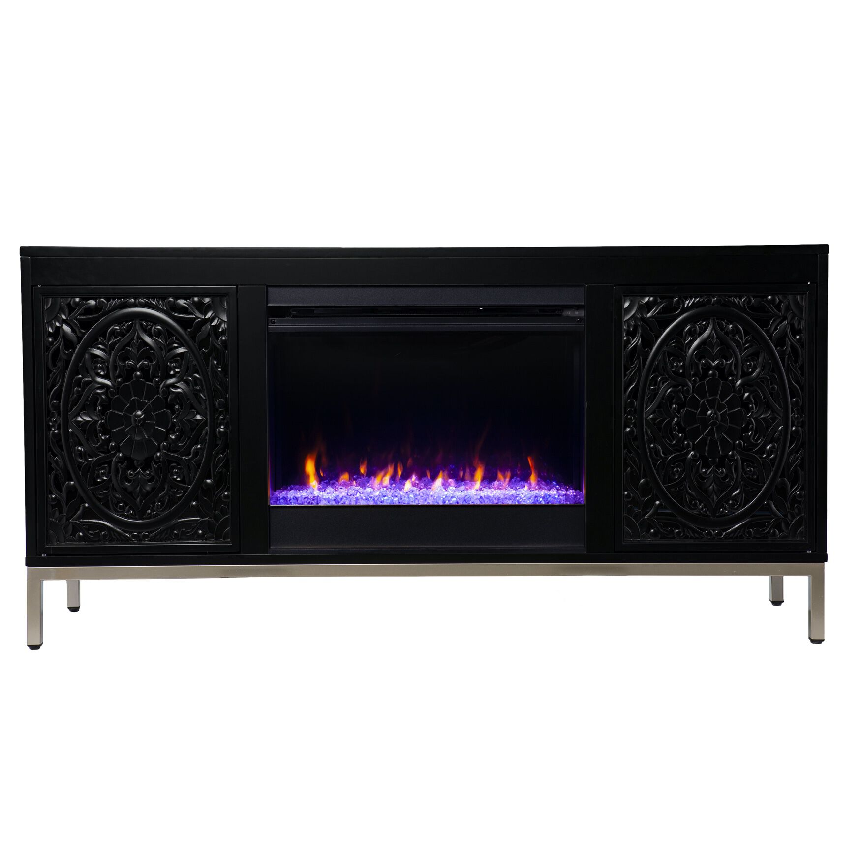 Winsterly Color Change Fireplace Console W Storage, , on-hover image number 1