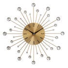 Gold Glam Metal Wall Clock, GOLD, hi-res image number null