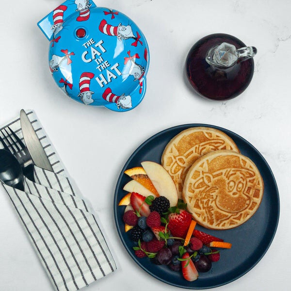 Cat In the Hat Mini Waffle Maker, BLUE, hi-res image number 0