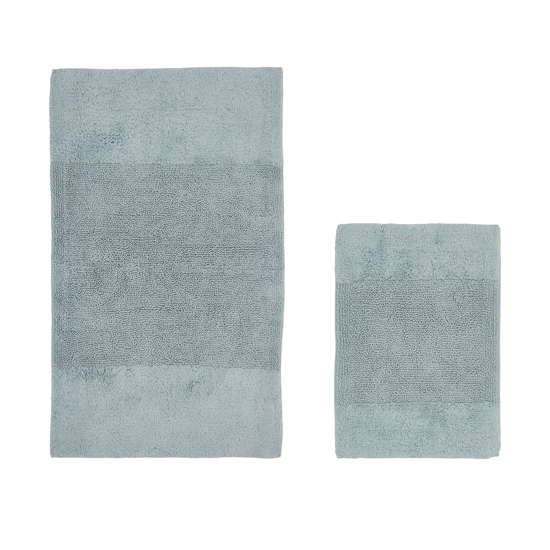 Granada Collection 100% Cotton 2 Piece (17 inches X 24 inches | 24 inches X 40 inches) Bath Rug Set, BLUE, hi-res image number 0