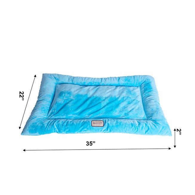 Large Pet Bed Mat , Dog Crate Soft Pad With Poly Fill Cushion, , alternate image number 4