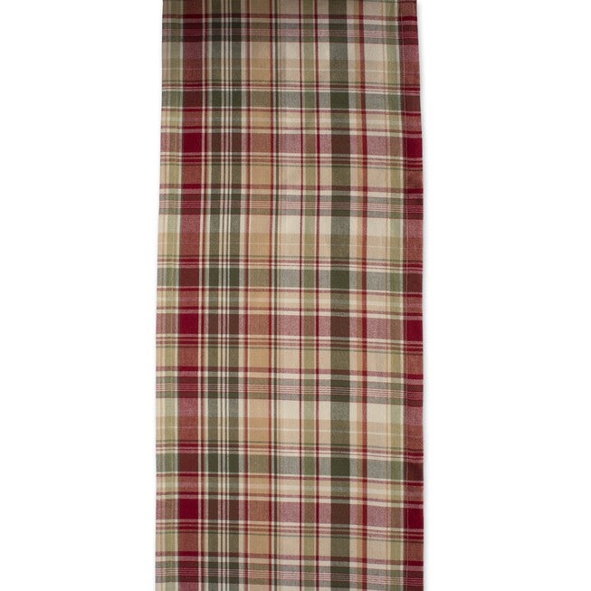 Give Thanks Plaid Table Runner 14x108, , alternate image number 4