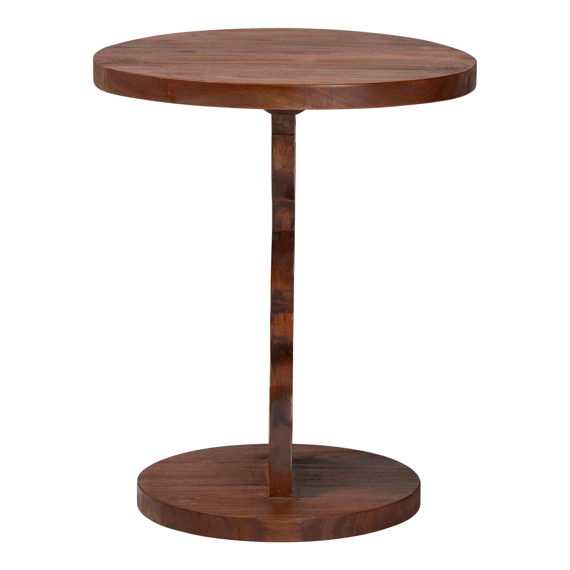 Donna Nightstand with Pedestal Base, BROWN, alternate image number 3
