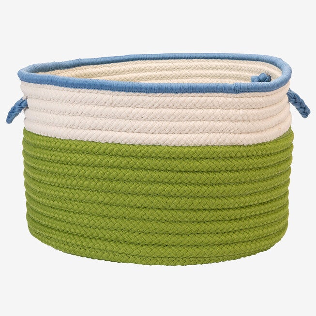 Cali Stripe Limelight Basket, LIME, hi-res image number 0