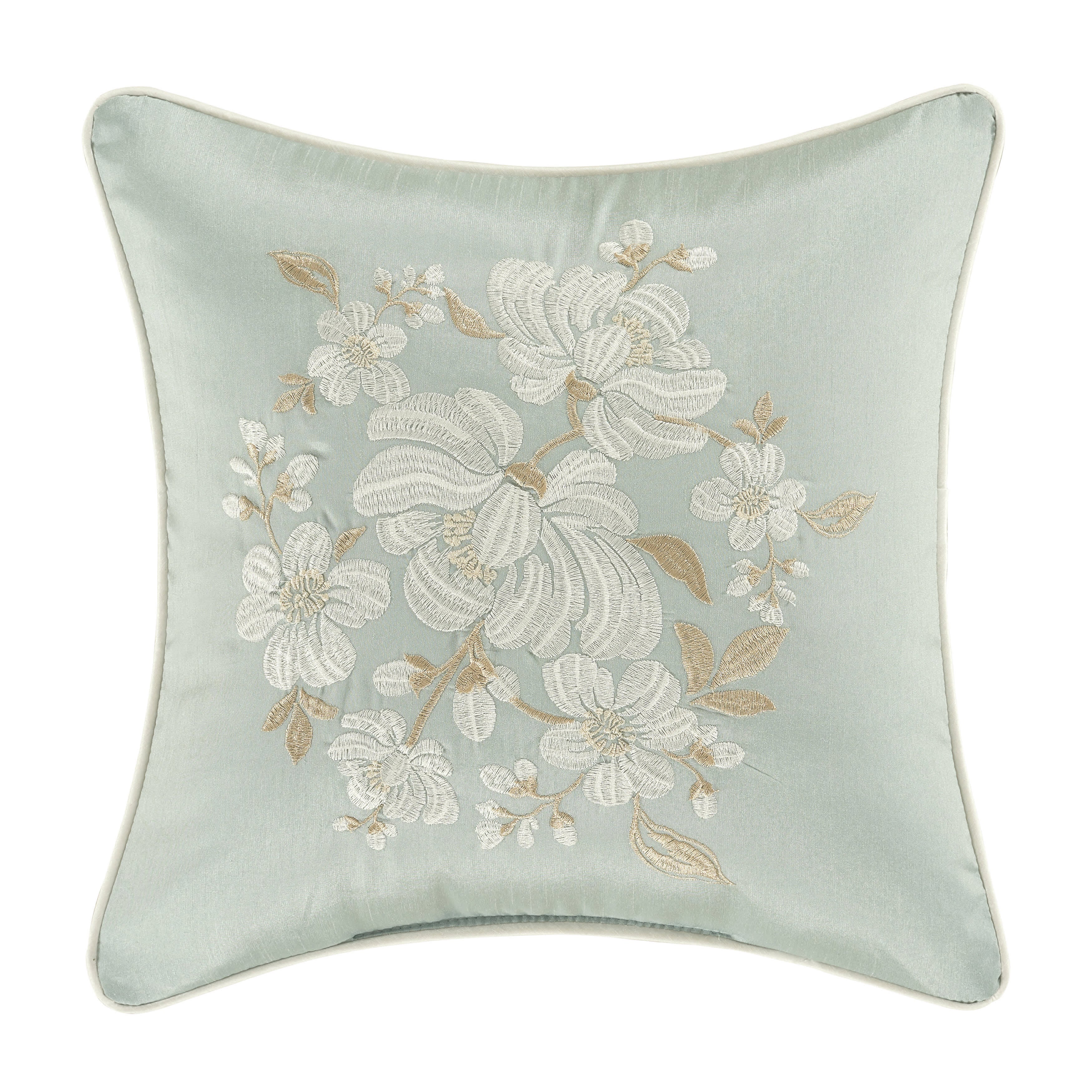 Spring Garden 16 Inch Square Decorative Throw Pillow, SPA, hi-res image number null