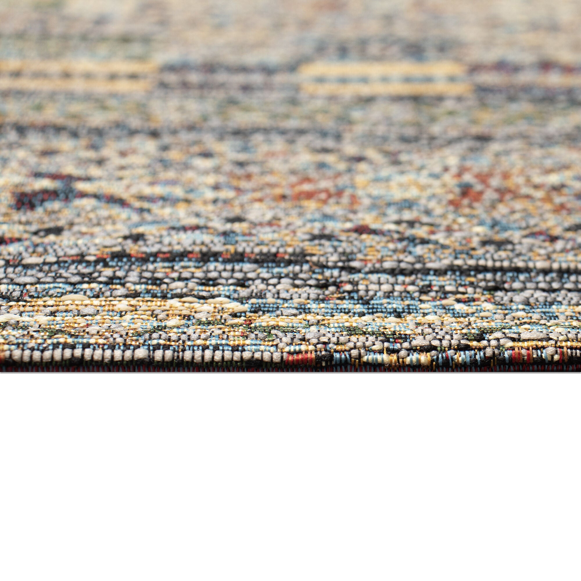 Liora Manne Marina Tribal Stripe Indoor/Outdoor Area Rug Black 8 feet 10 inches x 11 feet 9 inches, BLACK, alternate image number 4