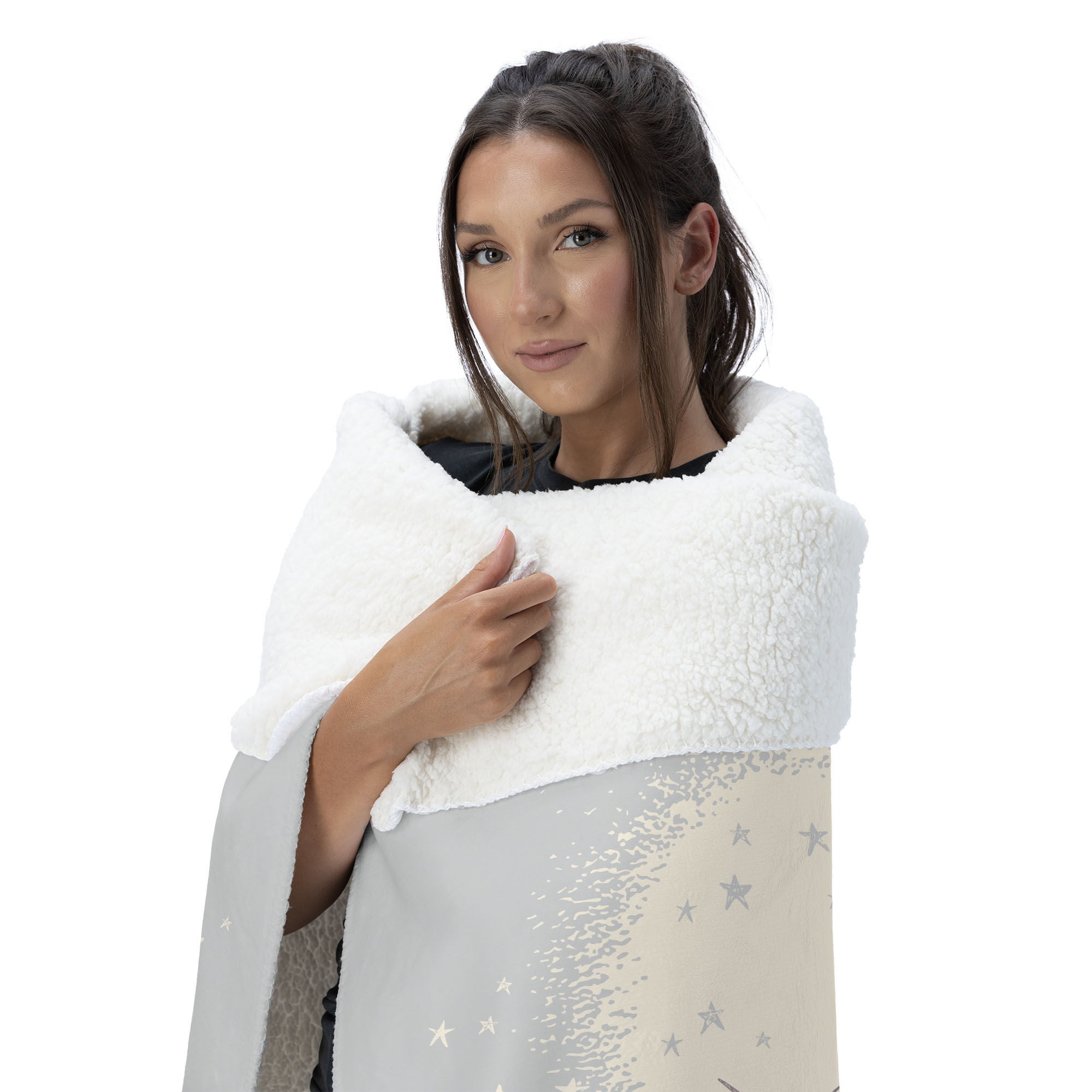 Warner Bros. Where the Wild Things Are He Sailed Silk Touch Sherpa Throw Blanket 50x60 Inches, GRAY, alternate image number 2