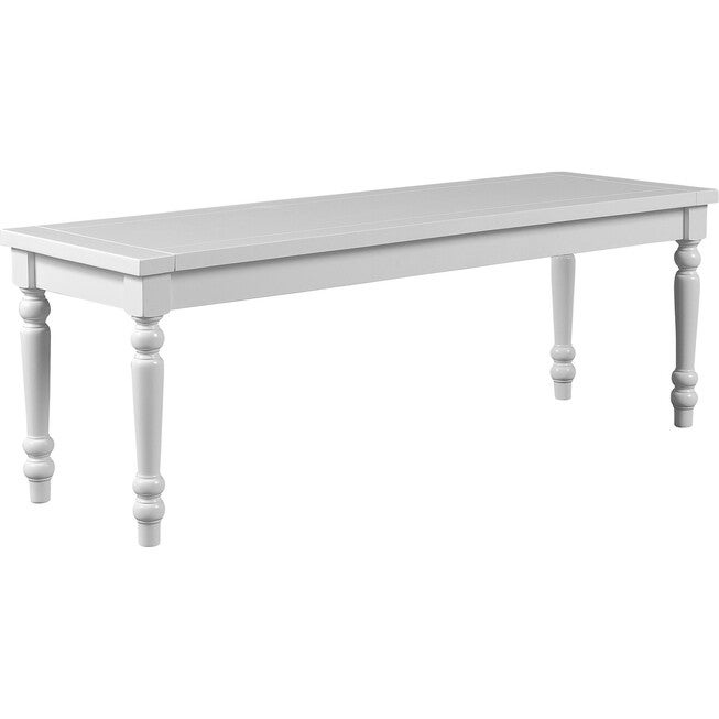 Philippe Dining Bench, White, WHITE, alternate image number null