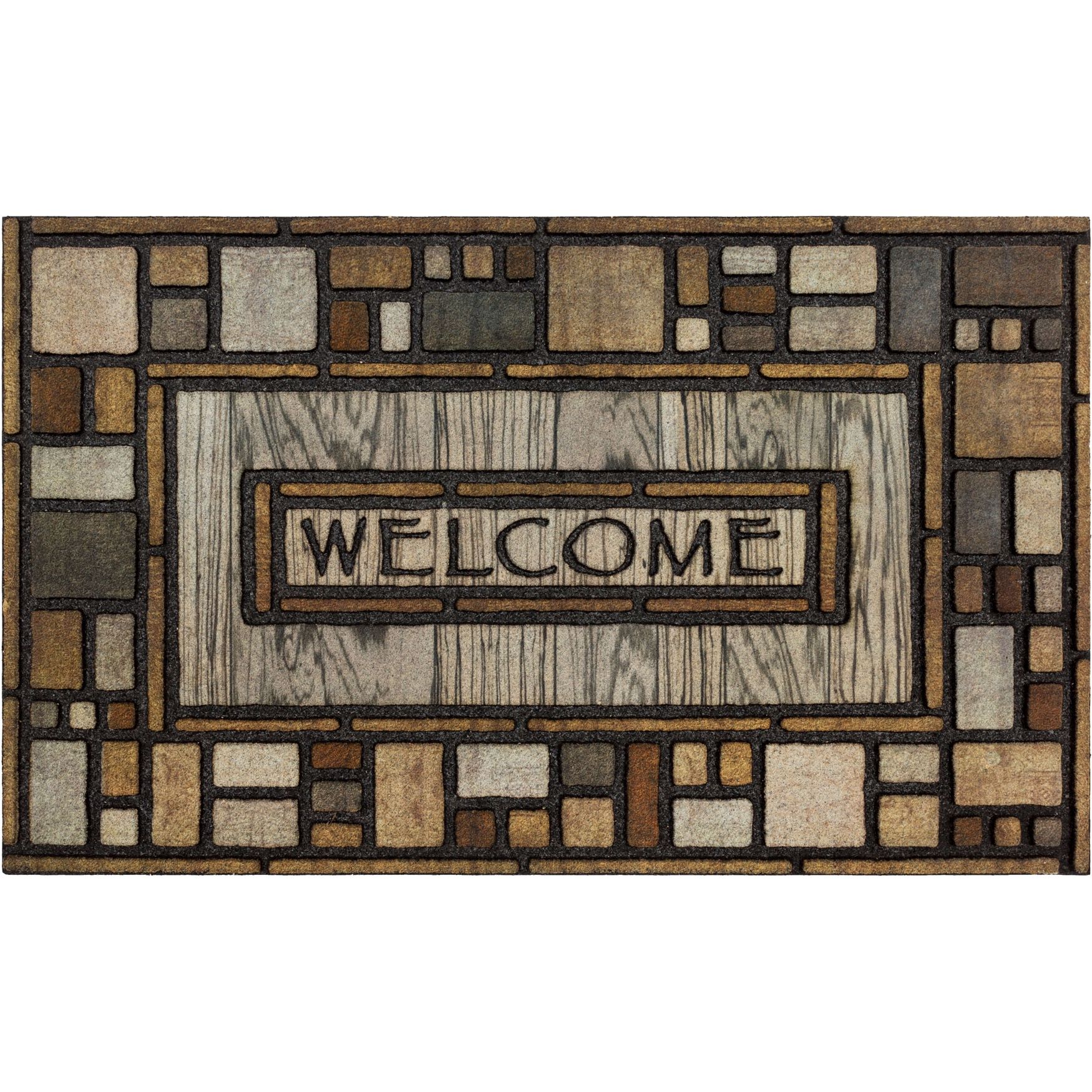 DII All-Weather Rubber Doormat – 18x30 Inches, Recycled Rubber, Anti-Slip, Scroll Pin Design - View #14