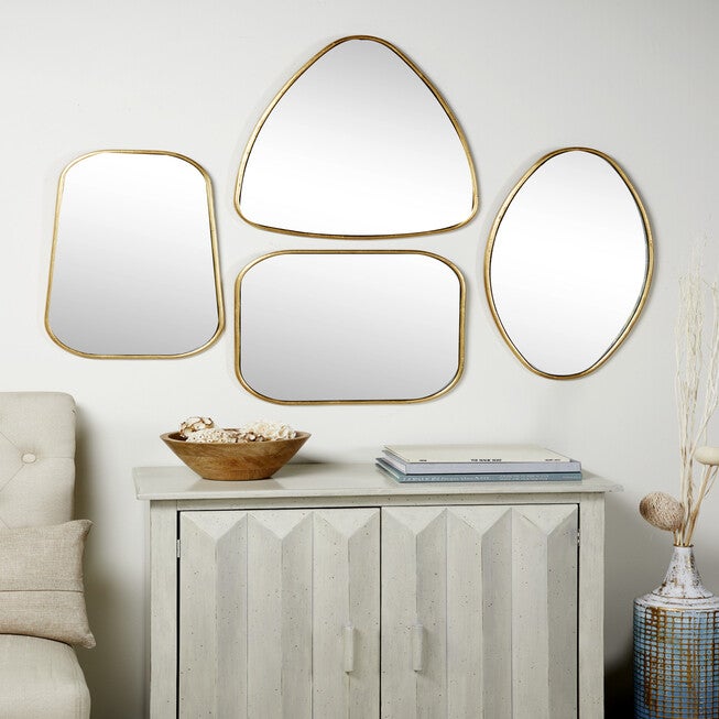 Cosmoliving By Cosmopolitan Set Of 4 Wall Mirror, , alternate image number 7
