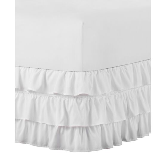Belles & Whistles 3-Tiered Ruffle 15" Drop Bed Skirt, , on-hover image number null