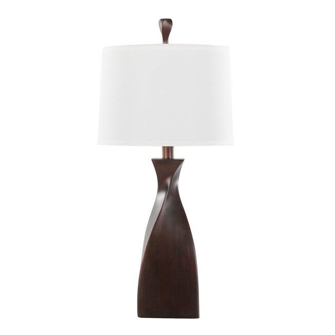 Curvo 30 inches Polyresin Table Lamp - Set Of 2, COPPER BRONZE NATURAL, hi-res image number null