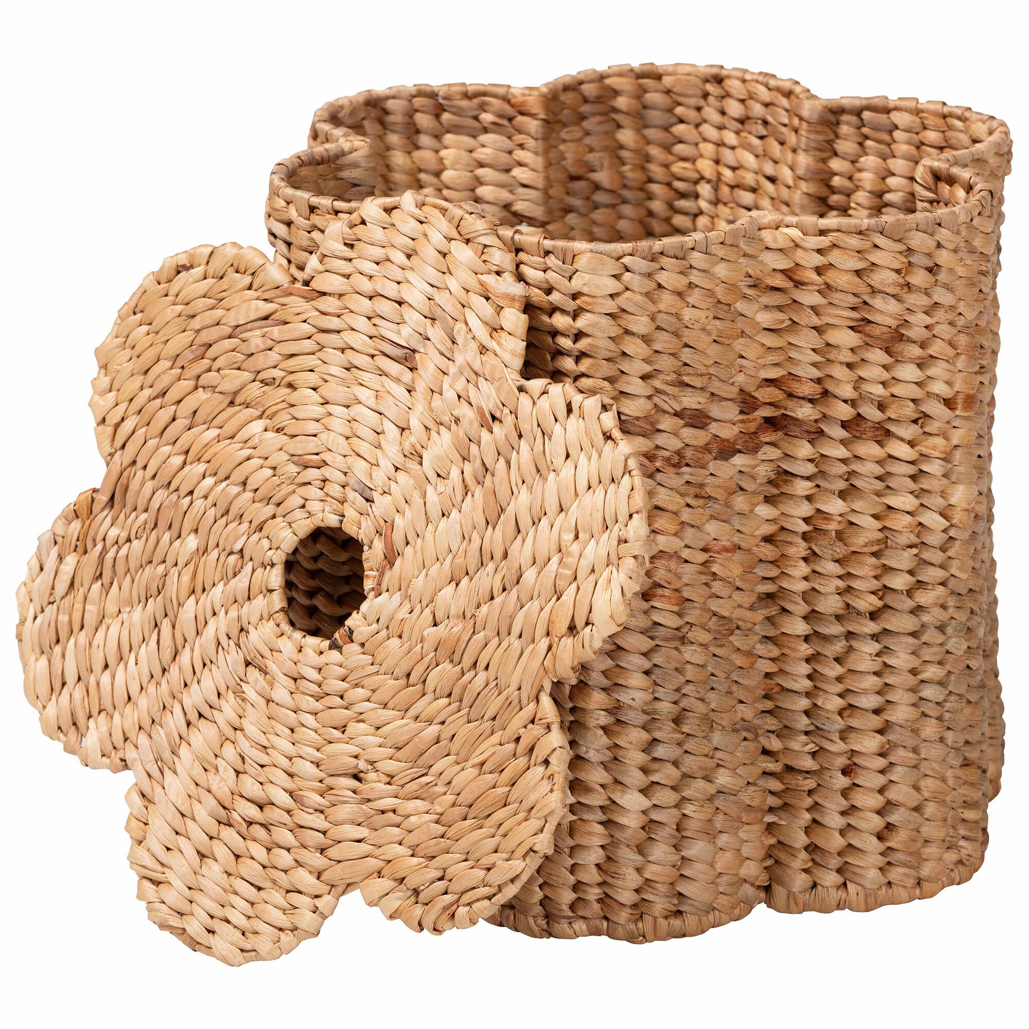 Della Woven Seagrass Laundry Hamper, NATURAL, alternate image number 2