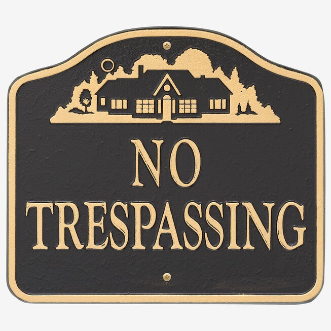 No Trespassing Sign, , on-hover image number 1